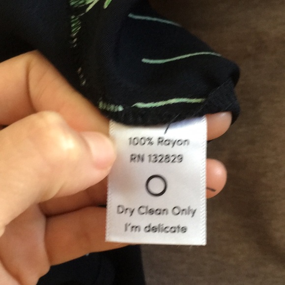 Privacy please black with red florals wrap dress - Picture 7 of 8